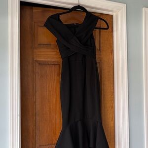 Two Sisters Elegant Black off the shoulder Women's Dress